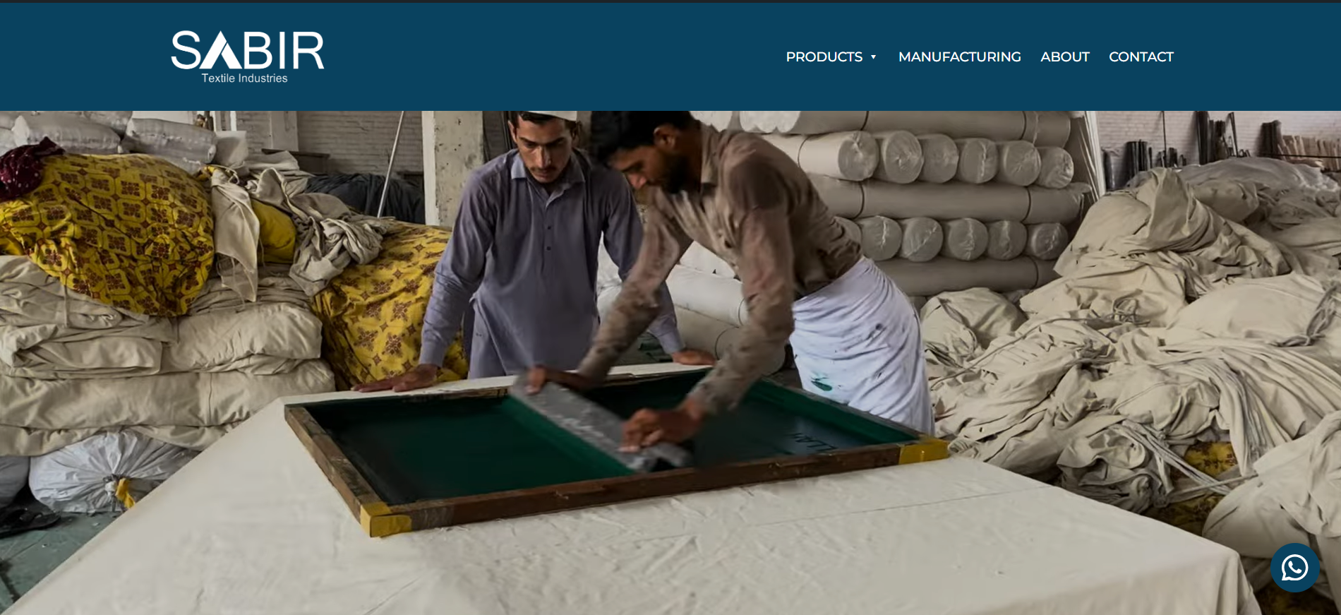 Sabir Textile site preview